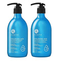 Luseta Deep Hydrating Hyaluronic Acid Shampoo and Conditioner Set for Dry Damaged Hair - Sulfate Free Moisturizing Hair Care with Shea Butter & Avocado Oil, Paraben-Free - 2 x 16.9oz