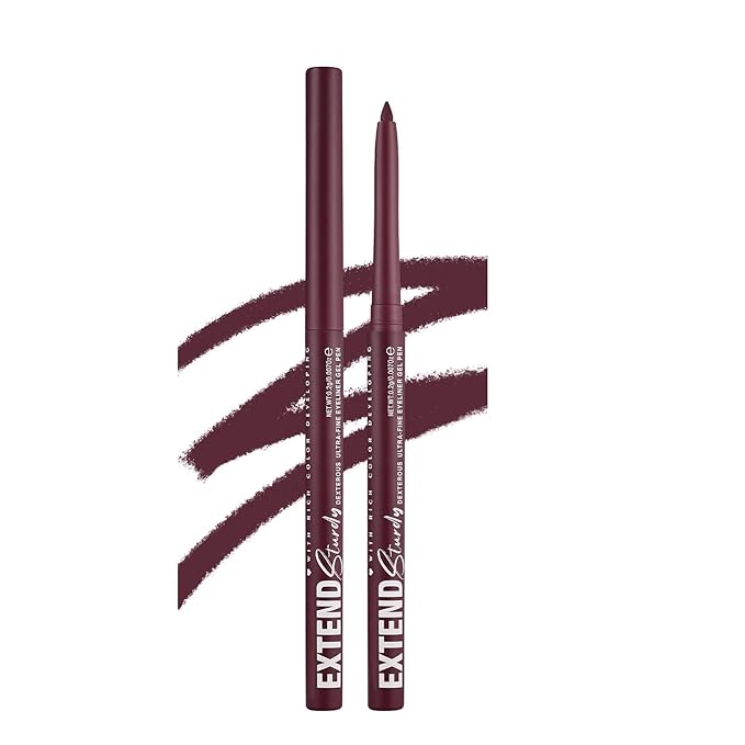 Mefyhtune Burgundy Eyeliner Pencil Waterproof Retractable Eyeliner Burgundy Smudge-proof Hypoallergenic (07#)