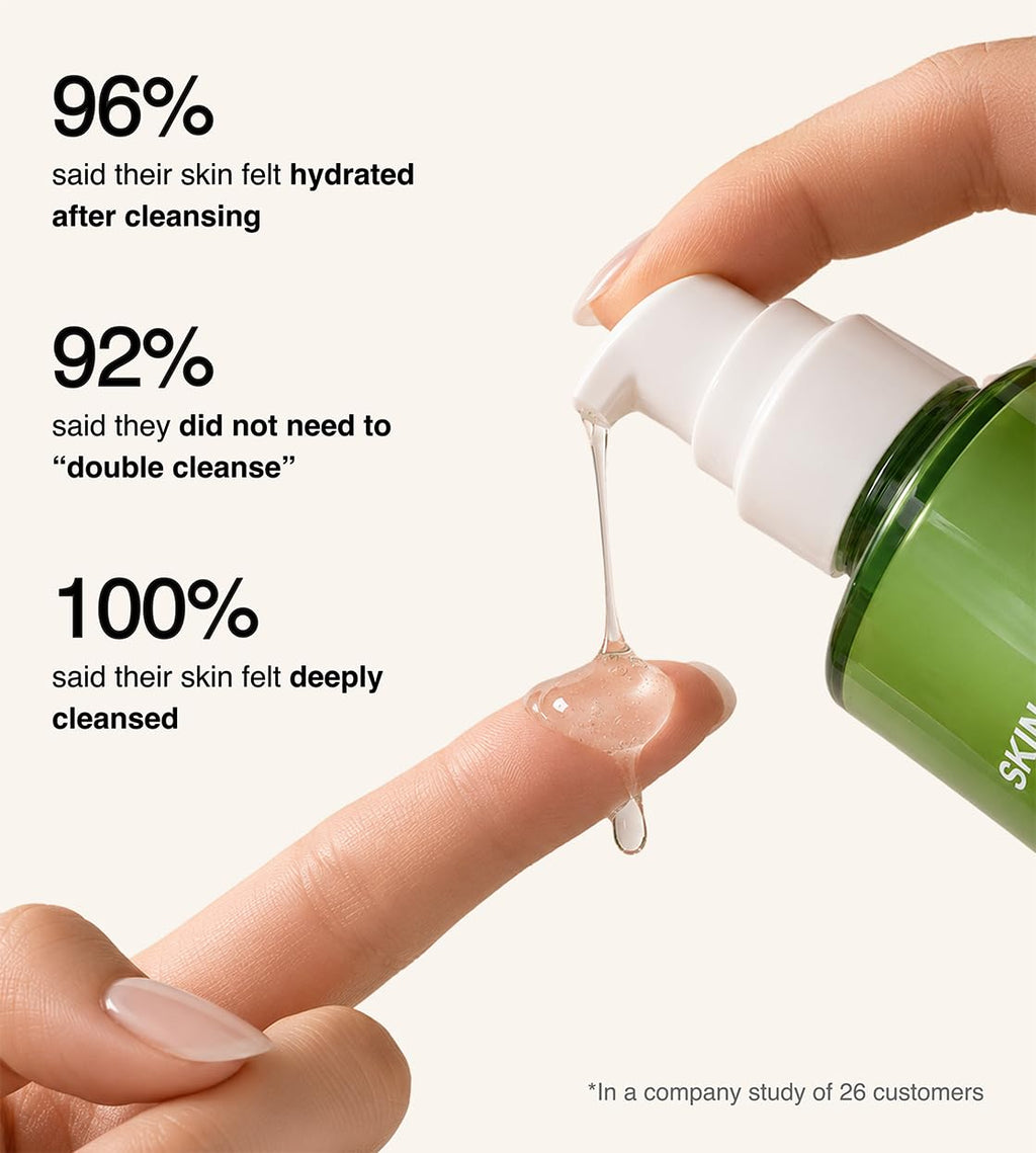 SKIN AT WORK Deep C Diver Vitamin C Cleanser - 6-in-1 Glow Face Wash with Niacinamide & Algae - Daily Treatment Cleanser & Weekly Mask, (100 ml, 3.4 oz).