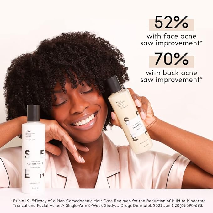 SEEN Shampoo Eco-Refill, Scented - Non-Comedogenic Hair Shampoo- Dermatologist-Developed - Safe for Sensitive, Eczema & Acne Prone Skin
