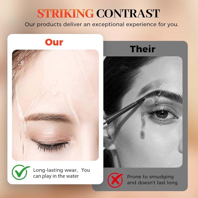 Microblading Eyebrow Pencils for Women,2026 Upgraded 3D Waterproof Eyebrow Pen,Long Lasting 4-Tip Brow Pencil, Eye Brow Pen for Natural Brows (Light Brown)