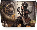 Steampunk Makeup Bag, Cat Lover Travel Makeup Case Cosmetic Bags for Women