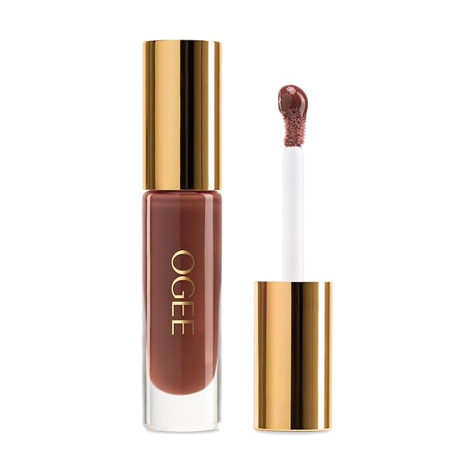 Ogee Beyond Clean Lip Gloss, Rich Rosy Brown