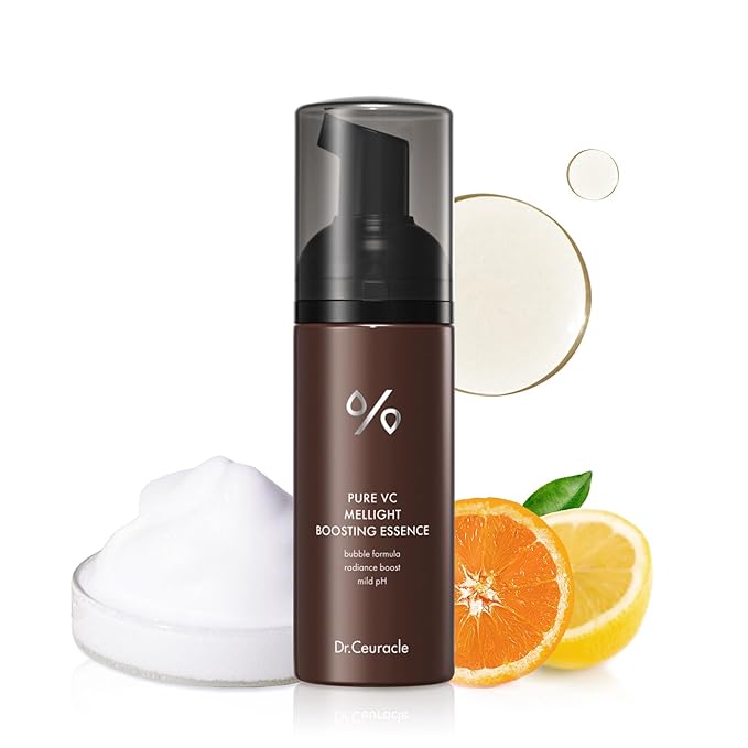 Dr.Ceuracle by leegeehaam Pure Vitamin C Mellight Boosting Essence (145ml / 4.90 fl. oz.) - Glowing Skin Facial Serum with Bubble Foaming Formula, Made in Korea