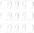 Eilyliafe 12 Pieces Clear Makeup Bags Bulk, PVC Waterproof Cosmetic Bag with Zipper, TSA Approved Toiletry Bag for Travel, Transparent Pouches Organizer Storage for Men and Women (White, Medium)