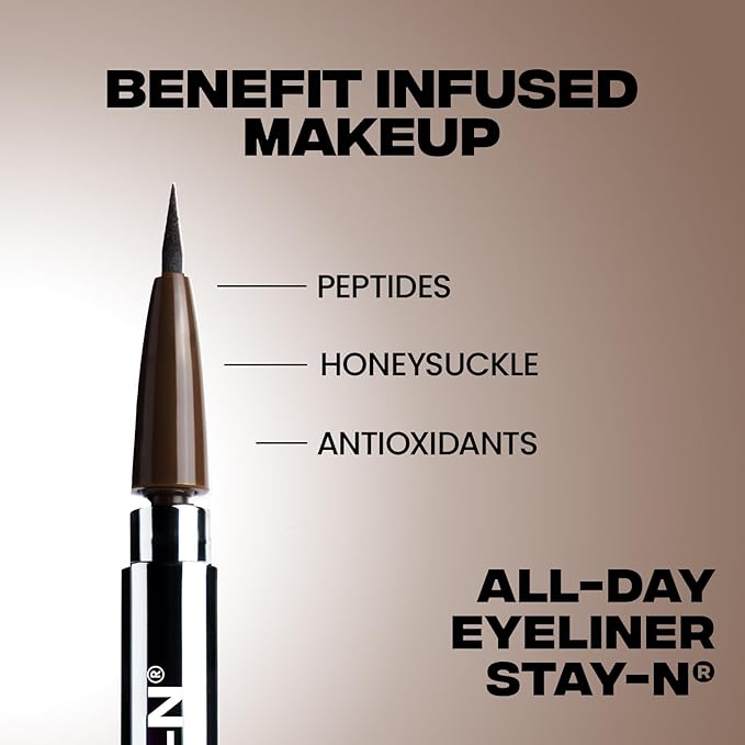 Sacheu Liquid Eyeliner STAY-N, Longwear, Smudge-Proof, Eye’m Sharp, Black
