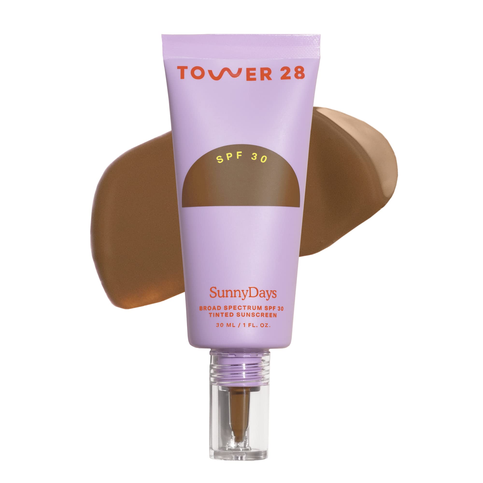 Tower 28 SunnyDays SPF 30 Tinted Sunscreen Foundation, Shade 55 (1 oz)