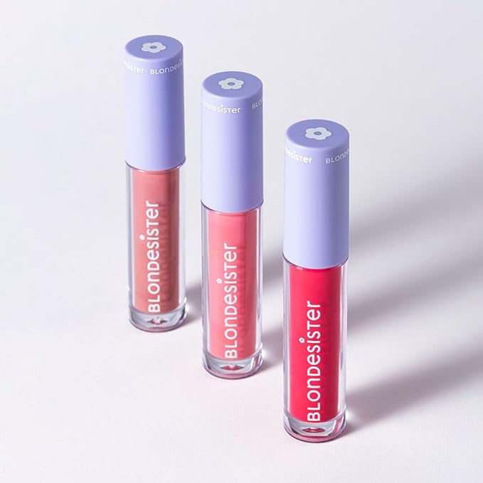 Blondesister 2-in-1 Sweet Gloss Tinted Lip Oil - Lip Oil for Women - Hydrating, Non-Sticky Formula with Light Color - 03 Cherry Pie - 0.084 oz.