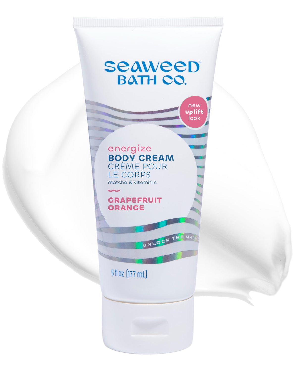 Seaweed Bath Co. Energize Body Cream, Grapefruit Orange (6 oz)