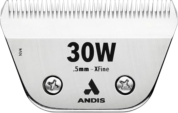 Andis 561462 ceramicEDGE Wide Blade, #30W XFine Cut, Stainless Steel