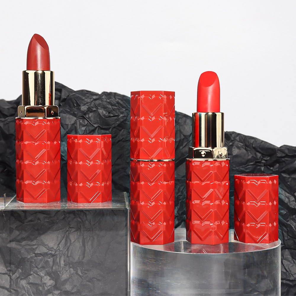 3 Pcs Matte Velvet Lipstick for Women Set,Nude Long Lasting Matte Lip Stick 24H Waterproof for Girls Natural Lip Makeup,Non-Stick Lipstick Makeup for Women,labiales magicos 24 horas originales