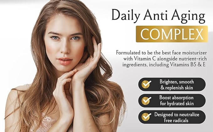 EcoLuxe Daily Defense Vitamin C Serum with Propolis and SPF 35 – Gentle Stabilized Vitamin C for Sensitive Skin, Brightening & Hydration
