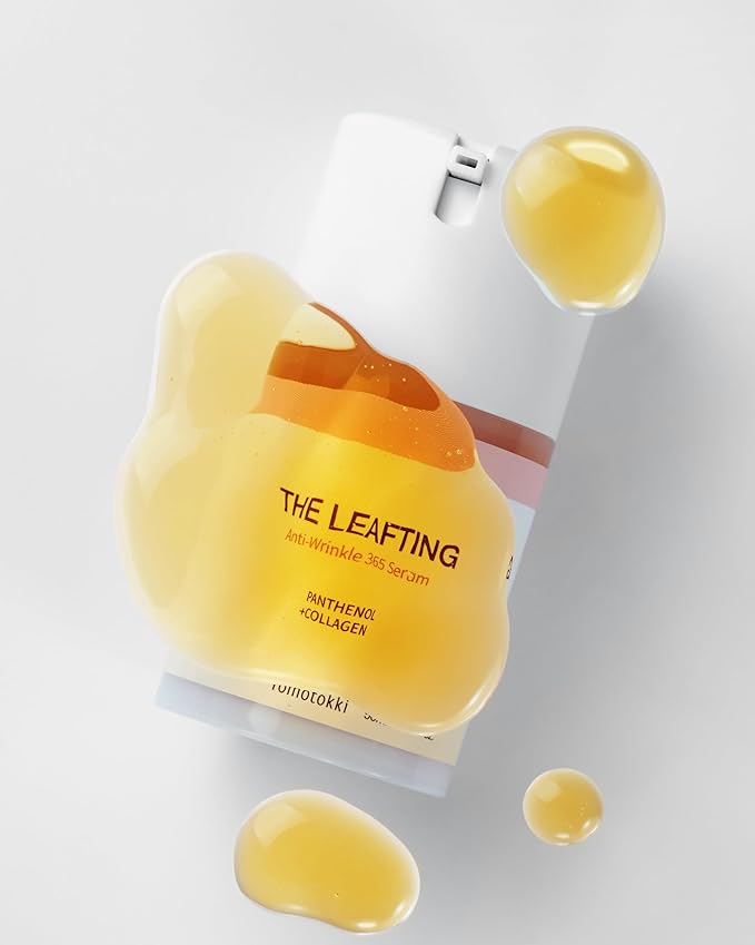 Tomotokki The Leafting Anti-Wrinkle 365 Serum 50ml(1.69fl oz) – Korean Skincare Essence – Glow Up – Even Tone Booster