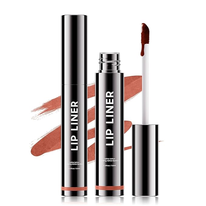 OETUIOW Lip Liner Stain, Lip Stain Moisturizing for All Skin Types Women, Lip Lint Waterproof & Long-Lasting Precise Lip Definition, Cocoa