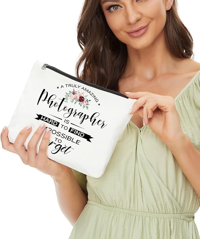 Photographer Gifts Makeup Bag, Photography Gifts Cosmetic Bag Zipper Pouch