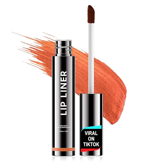 OETUIOW Lip Tint Stain Peel Off - Waterproof Lip Liner Stain, Moisturizing Long-Lasting Lip Stain, Create A Natural Lip Color (Coral, 0.12 Fl Oz (Pack of 1))