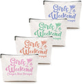 4 Pcs Girls Weekend Gifts for Women 2026 Girl Trip Gifts Favors Makeup Bag