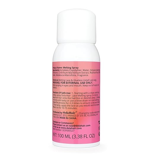 Dolahair Lace Glue Kit Wig Installation Kit & Melting Spray (Medium Brown)