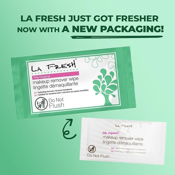LA Fresh Makeup Remover Wipes With Vitamin E, 1200 Count