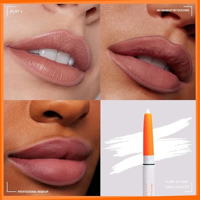 KXmzeG Matte Lip Liner Pencil for Shaping Lips, Retractable Creamy Brown Crayon LipLiner Pencil, Long Lasting Waterproof Lipstick Lip Liner Makeup, Vegan Beauty 01#