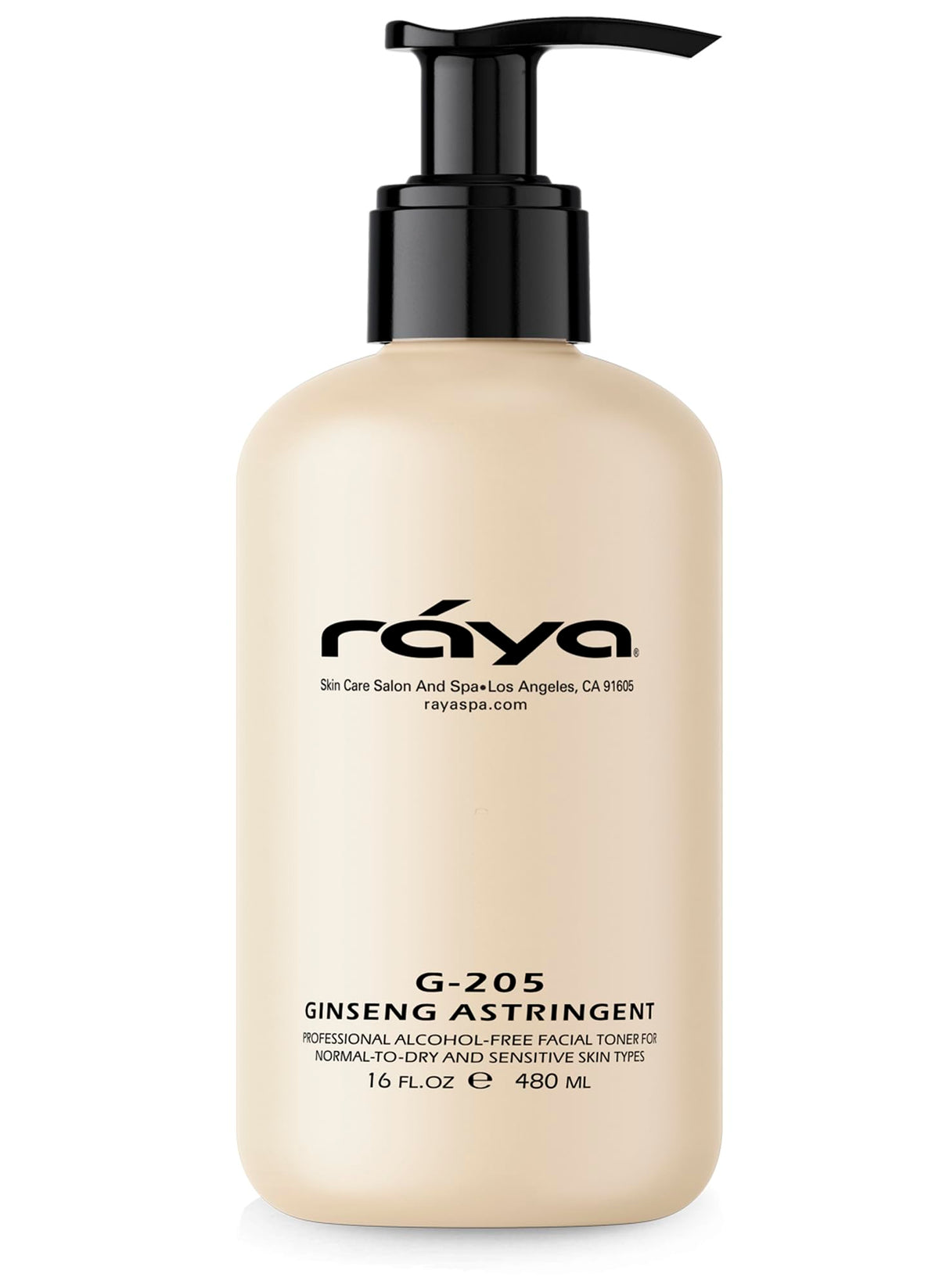 RAYA Ginseng Astringent with AHA 8 oz (G-205) | Gentle Glycolic Facial Toner for Dry and Sensitive Skin | Helps Tighten Pores, Smooth Complexion, and Reduce Fine Lines | Made with Alpha Hydroxy Acids