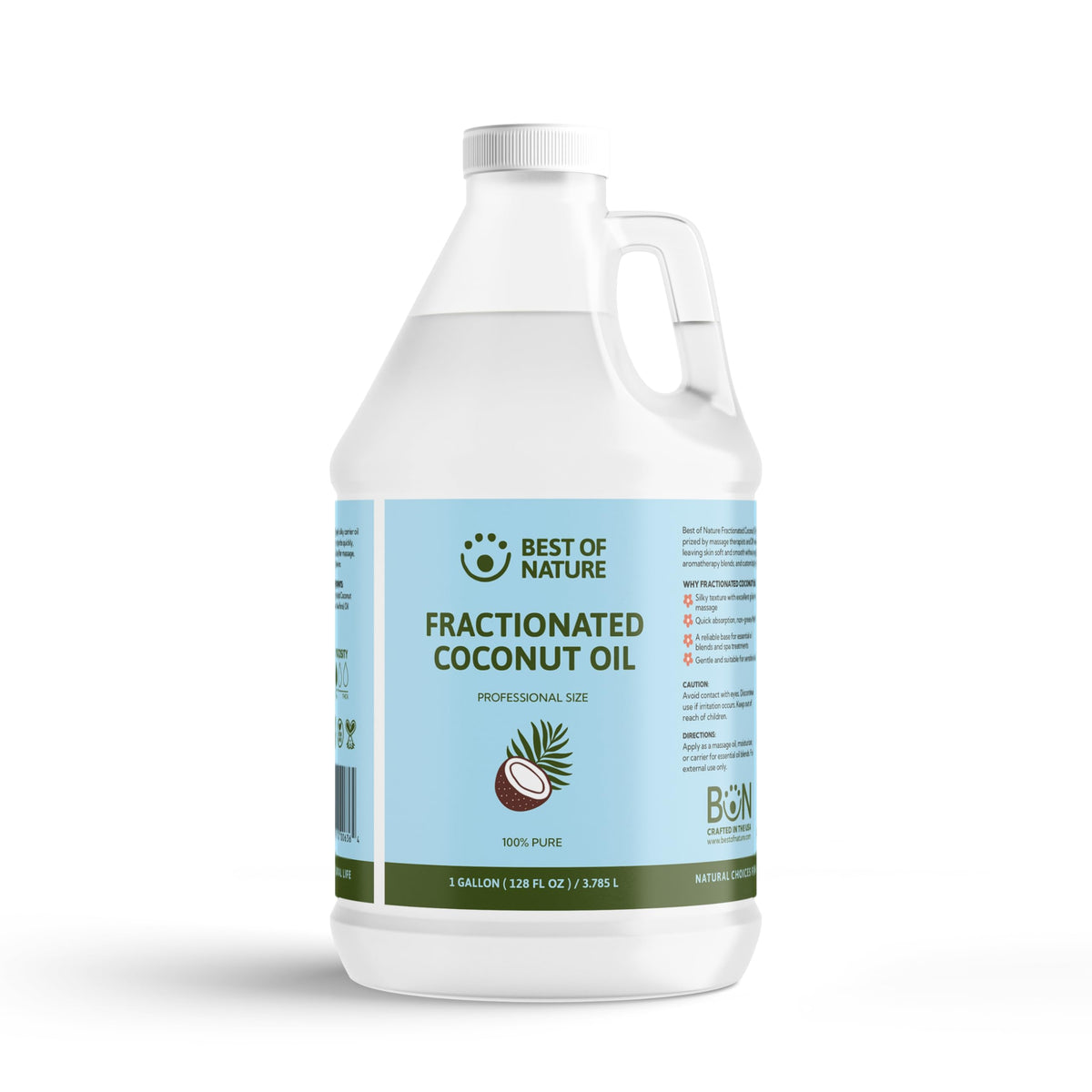 Best of Nature Fractionated Coconut Oil, MCT Massage & Carrier Oil, 8 fl oz
