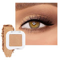FeiCuiYun Glitter Single Eye Shadow Palette Makeup, Golden Sparkle Shimmer Monochrome Eyeshadow For Older Women, Mini Pressed Pigmented Waterproof Sombras Para Ojos,Vegan, Talc, Paraben&Cruelty Free
