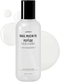 JUMISO Snail Mucin 95% + 5 Peptide Essence, Korean Face Serum, 4.73 fl oz