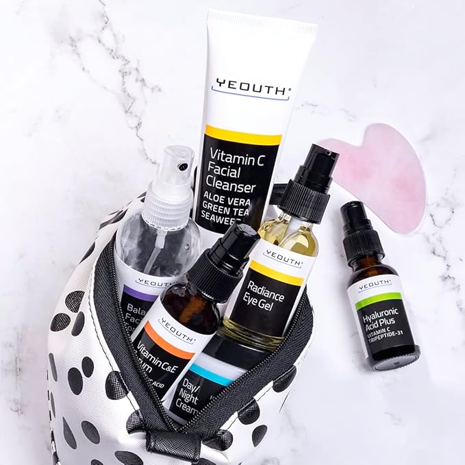 YEOUTH Skin Care Set 6-Piece Full Size for Radiant-Looking Skin