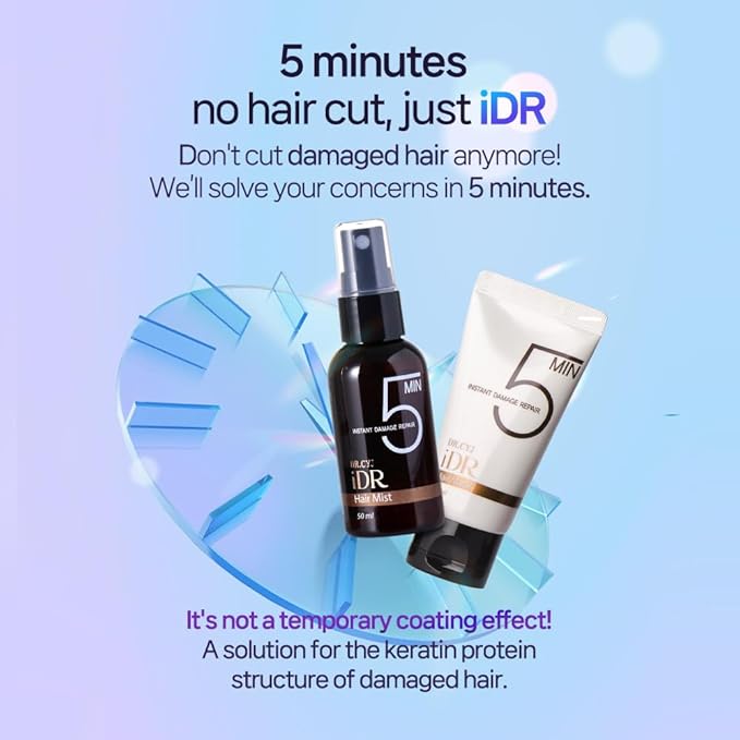 DR.CYJ iDR Instant Damage Repair Hair Mist Peptide Bond Repair Spray for Damaged Hair 5 Minute Transformation Lasts 3 Days 1.69 fl oz