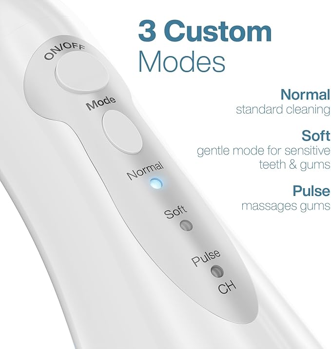 AquaSonic Aqua Flosser - Cordless Rechargeable Water Flosser for Teeth - Waterproof, Portable Oral Irrigator for Dental Cleaning with 5 Jet Tips – Braces Home Travel