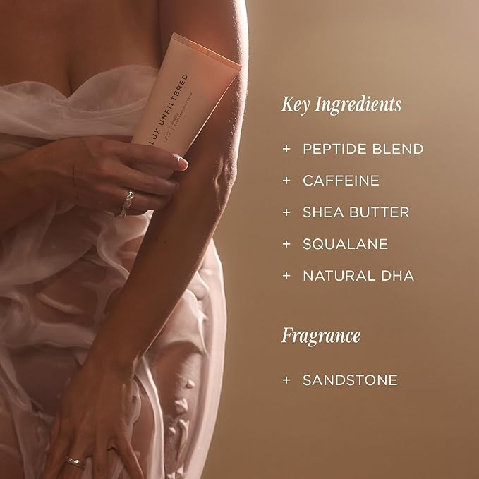 + Lux Unfiltered - Summer Skin Sculpting Self Tanner - Sandstone