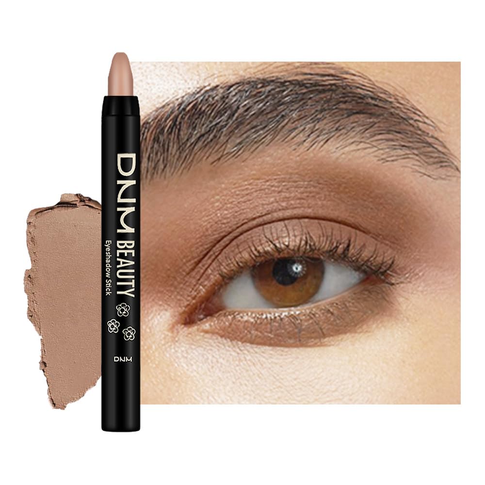 IATMOMOD Nude Brown Matte Cream Eye Shadow Stick Makeup for Women, Nude Brown Matte Eyeliner Pencil Eyeshadow Brightener Stick for Eyes, Waterproof Eyeshadow Applicator Blendable sombras para ojos 61#