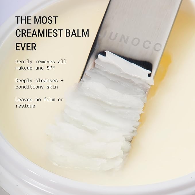 JUNO & Co. Clean10 Cleansing Balm – Creamy Makeup Remover Balm with Japanese Pearl Barley & Vitamin E, Refillable Pod System, Gently Removes Makeup & SPF, Balm-to-Oil Cleanser, 2.87 oz.