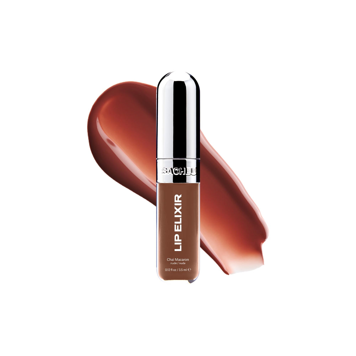 Sacheu Lip Elixir Hydrating Lip Gloss, High-Shine, Tanghulu Candy