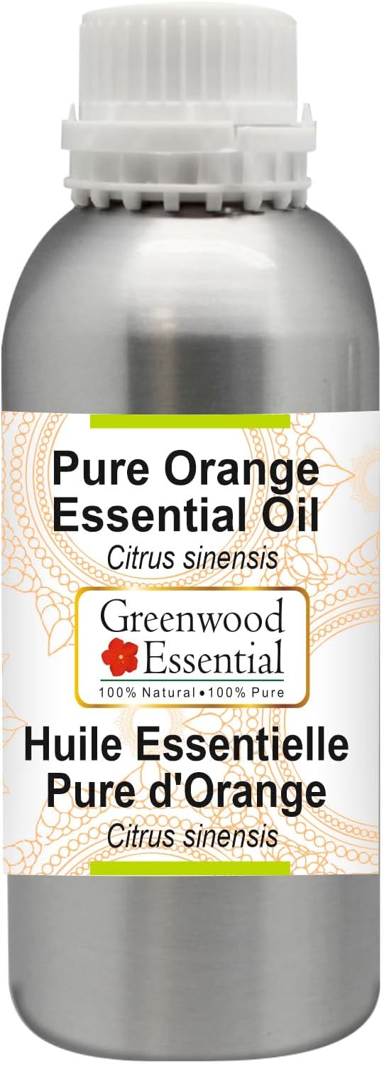 Greenwood Essential Pure Orange Essential Oil (Citrus sinensis) Steam Distilled 1250ml (42.2 oz)