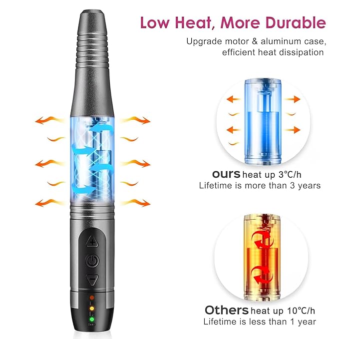 COSLUS C20 Cordless Nail Drill Electric File: Portable All-in-One Kit