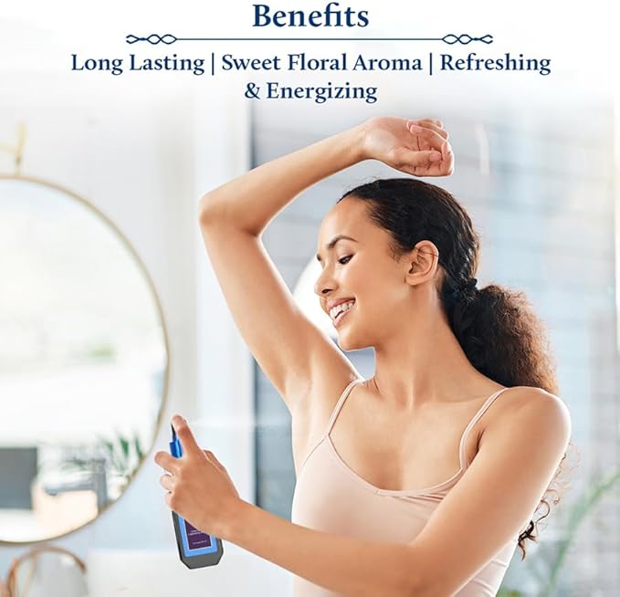 Blue Nectar Niraa Jasmine Nayika Body Attar | Perfume Mist for Women | Long-Lasting Jasmine Attar with Fig Leaf | Floral Body Mist Spray | Travel-Friendly (3.38 Fl Oz)