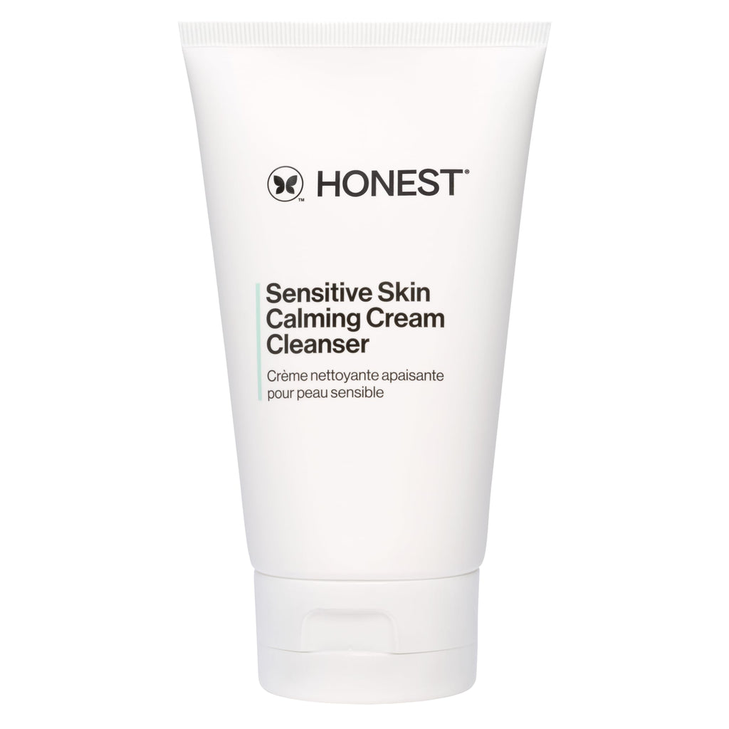 Honest Beauty Sensitive Skin Calming Cream Cleanser, Unscented, 4 fl oz
