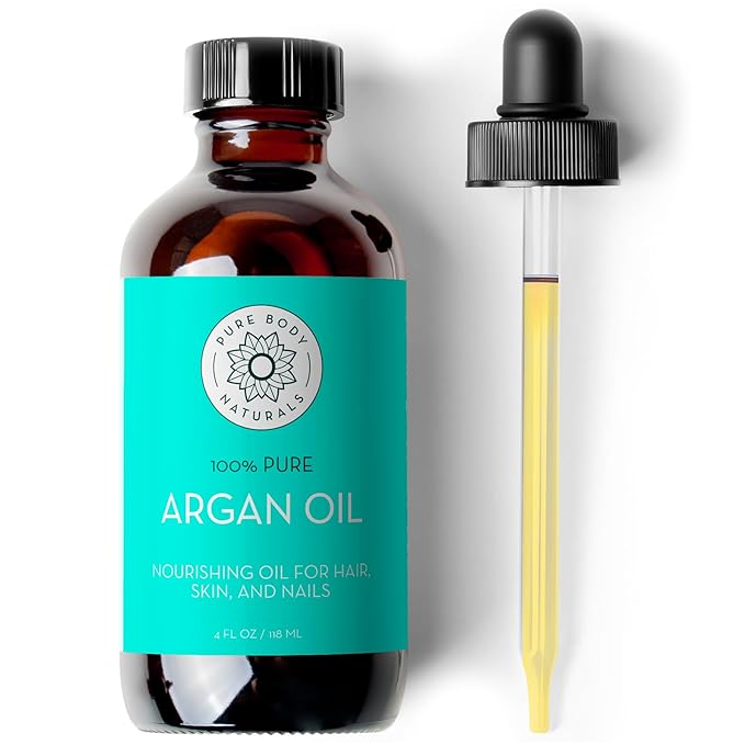 Pure Cold Pressed Argan Oil, 4 fl oz, Face & Skin Oil