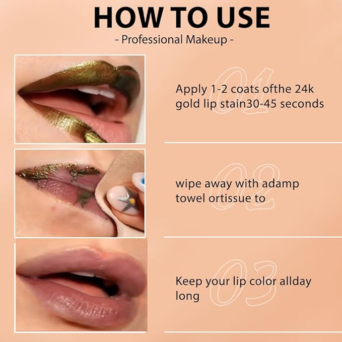 Hxssll Lip Stain Peel Off Masque - Peel Off Lip Stain Tattoo, Peel-Off Lip Tint，Long Lasting Waterproof Transfer-proof Lip Mask Lip Stains Peel Off Lip Gloss,Stay Lip Makeup D02#