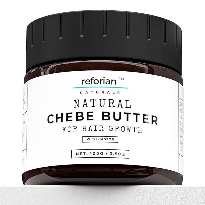 Reforian Chebe Hair Butter for Deep Moisturization, Thickening and Frizz Control, Chebe Butter for Hair Growth Made with African Hair Grease for All Hair Types of Men & Women