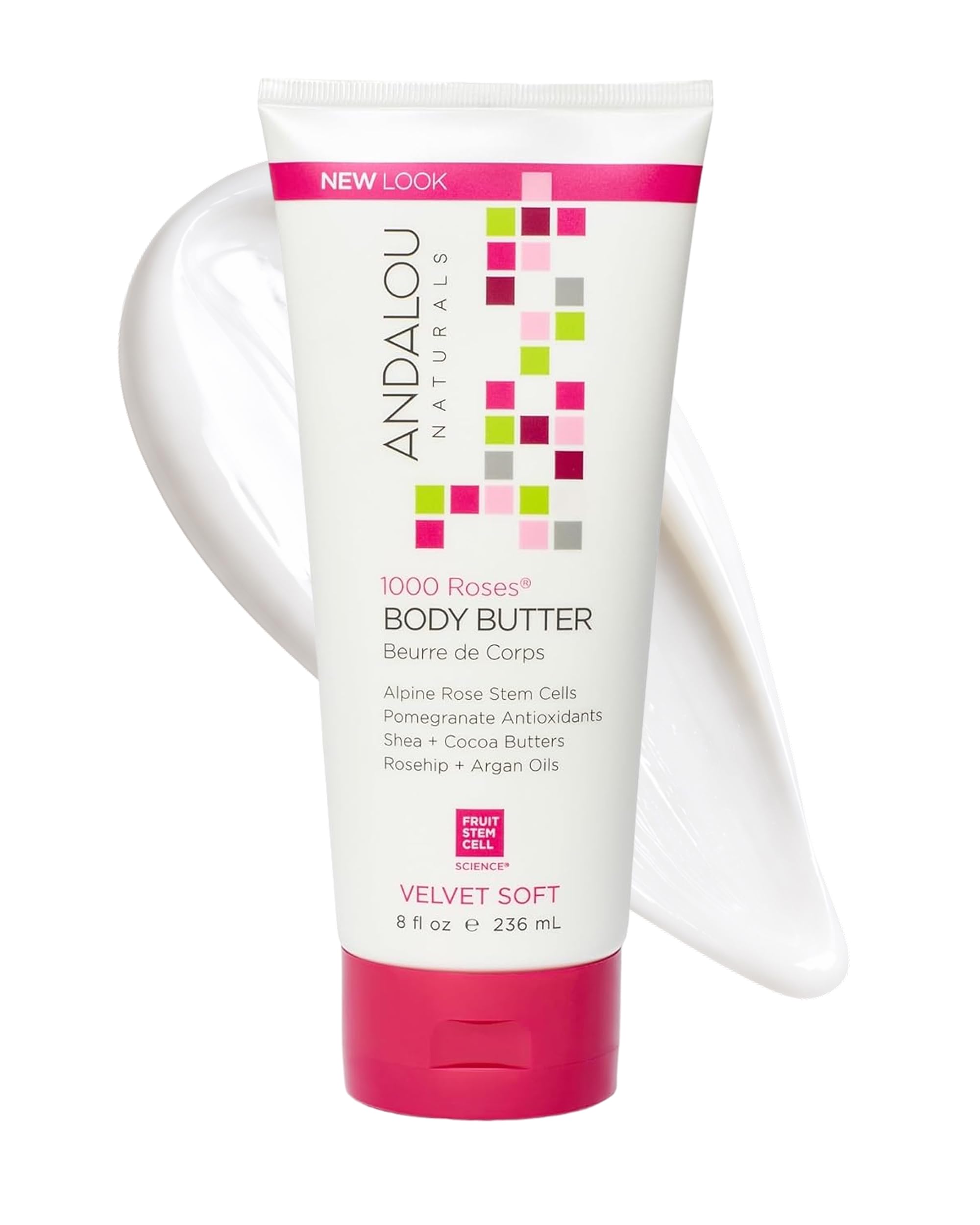 Andalou Naturals 1000 Roses Velvet Soft Body Butter (8 fl oz)
