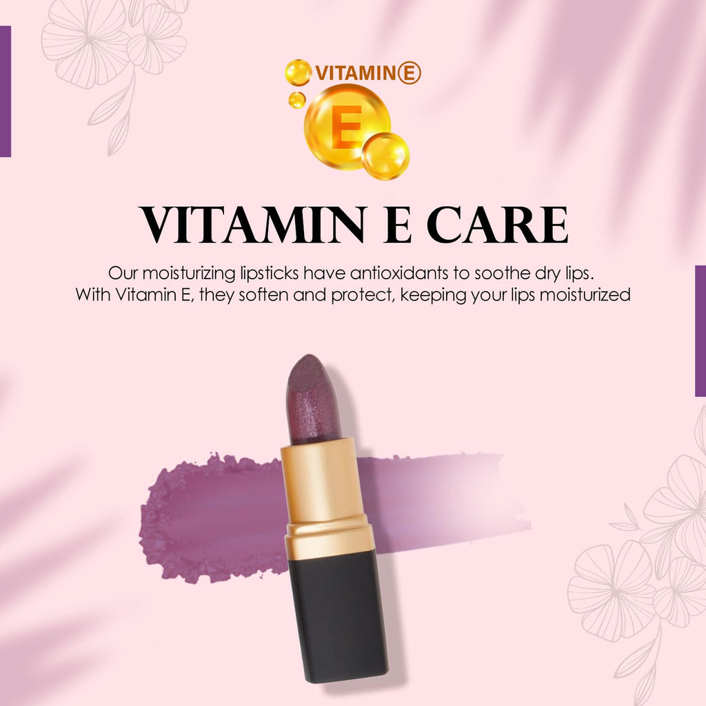 Vera Moore Creme Lipstick, Long Lasting, Lightweight, Moisturizing Opaque Color with Staying Power, Fragrance, and Paraben Free Cosmetics Soft Lipstick (Woodberry)