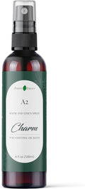 A2 Charm Room & Linen Spray with Essential Oils, Vegan, 4 fl oz