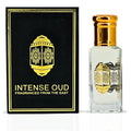 INTENSE OUD Khashab Al Sandal Long Lasting Arabian Perfume Oils for Women 12ML (0.40 OZ) Fragrance Oil with Cardamom, & Coconut Notes - Concentrated Perfume Oil & Valentines Day Gift With Black Box