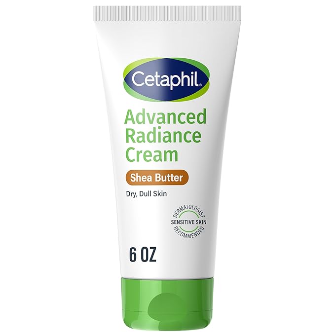 Cetaphil Advanced Radiance Face Cream, Shea Butter, Fragrance Free, 6 oz