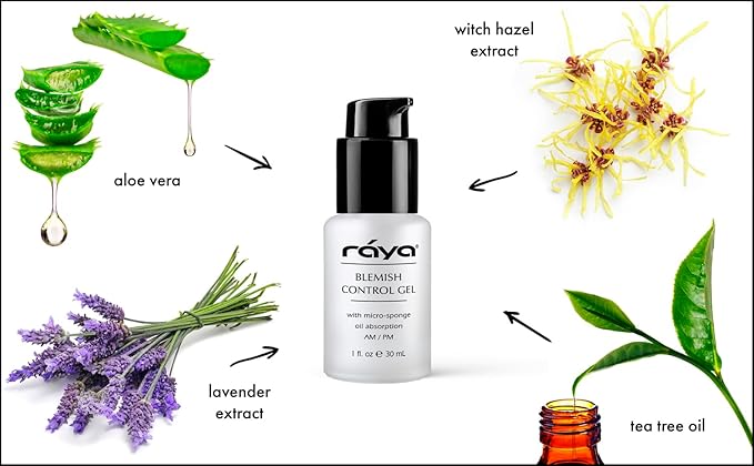 RAYA Clarifying Gel 703 Facial Serum for Oily Skin with Tea Tree Oil, 2 Oz