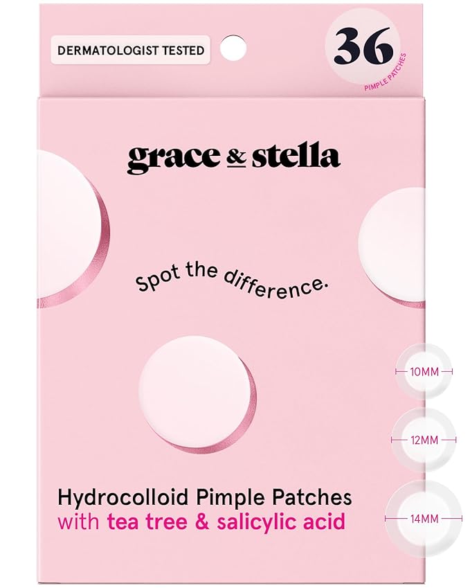 grace & stella Award Winning Multi-Size Pimple Patches for Face
