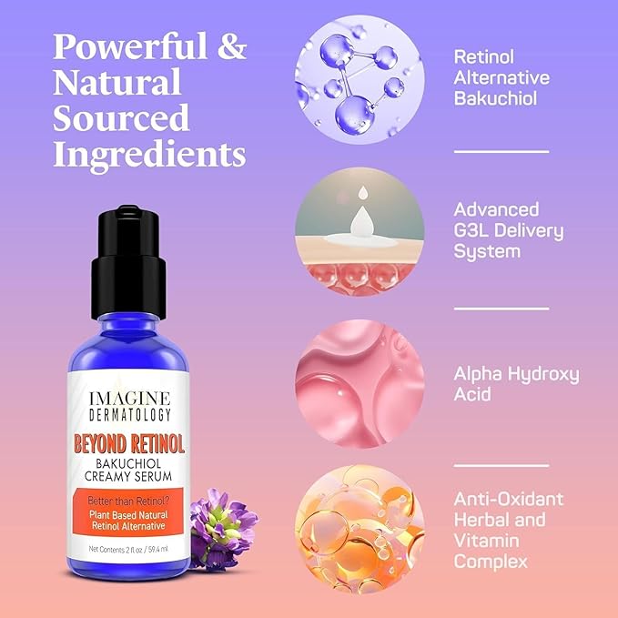 2% Bakuchiol Creamy Serum - Beyond Retinol Moisturizer 2floz/ 59.4 ml
